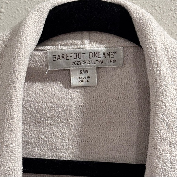 Barefoot Dreams S/M CozyChic Ultra Lite Hi-Lo Cardi Pockets Soft Comfy EUC #924 - Picture 3 of 8